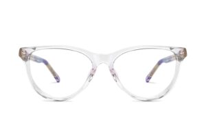 Kính mắt mèo Full Rim trong suốt màu tím